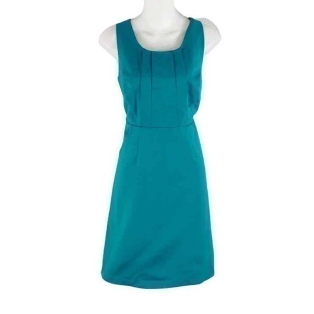 NWT The Limited green teal pleat detail dress S8